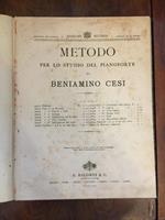 Metodo per lo studio del pianoforte di Beniamino Cesi