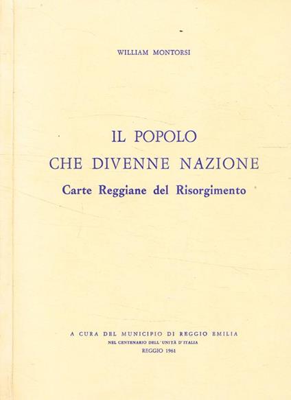 Il popolo che divenne nazione - William Montorsi - copertina
