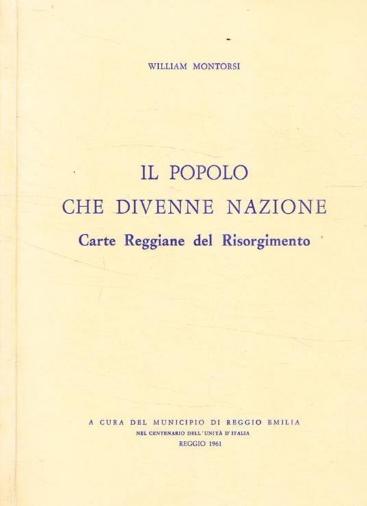 Il popolo che divenne nazione - William Montorsi - copertina