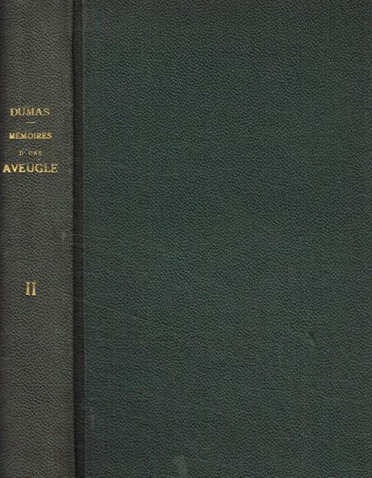 Mémoires d'une aveugle, Madame du Deffand - Alexandre Dumas - copertina