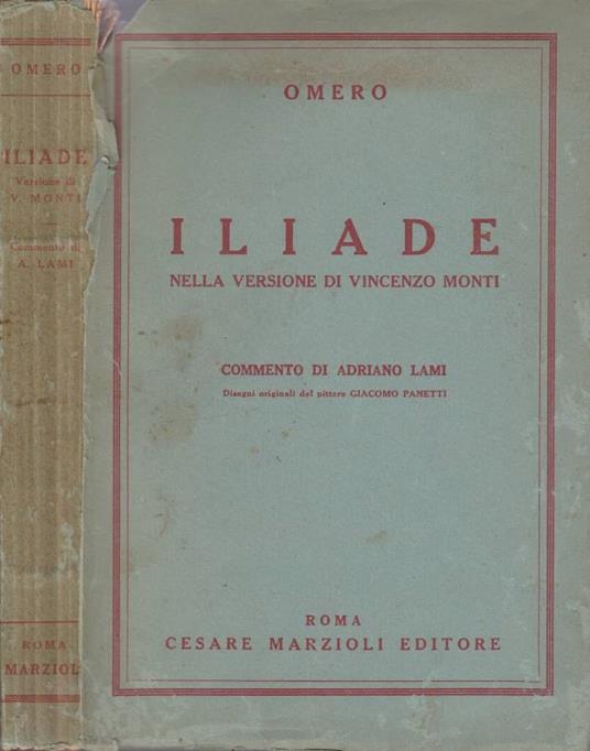 Iliade - Omero - copertina