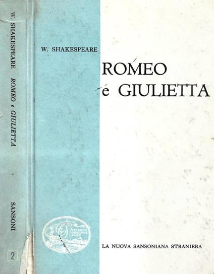 Romeo e Giulietta - William Shakespeare - copertina