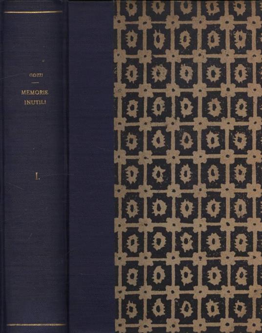 Memorie inutili - Carlo Gozzi - copertina