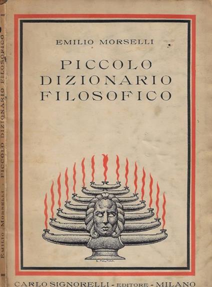 Piccolo dizionario filosofico - Emilio Morselli - copertina