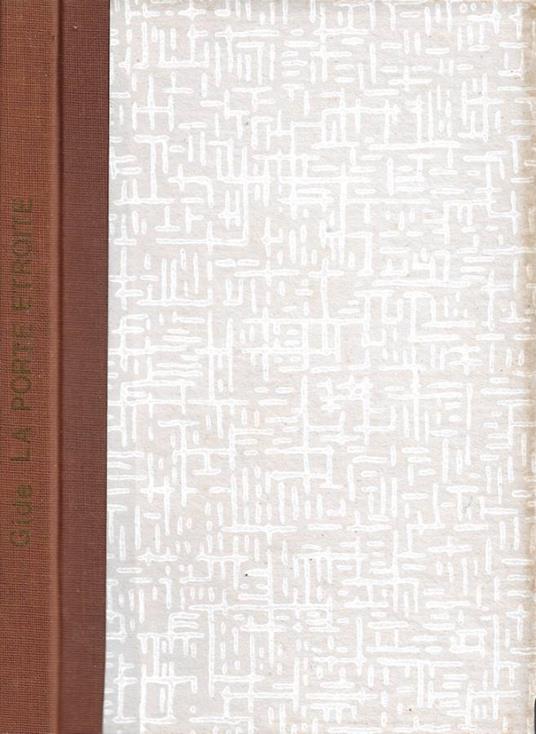La porte étroite - André Gide - copertina