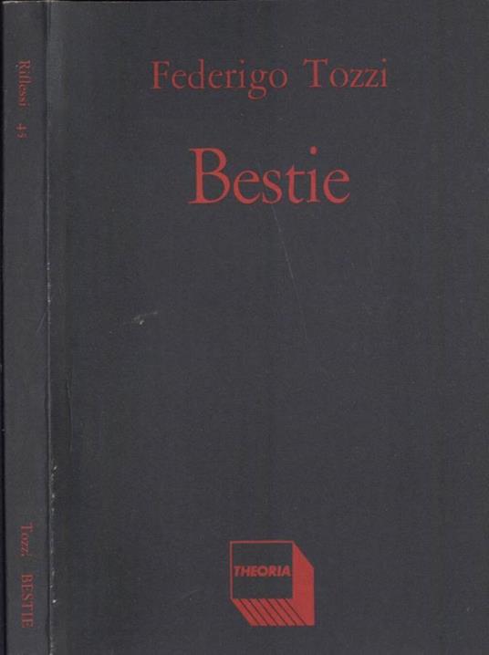 Bestie - Federigo Tozzi - copertina