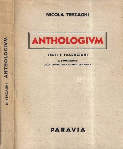 Anthologium - Nicola Terzaghi - copertina