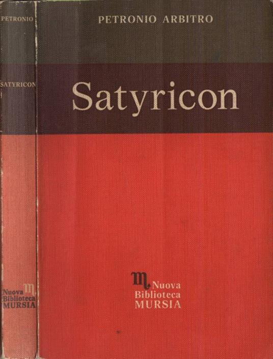 Satyricon - Arbitro Petronio - copertina