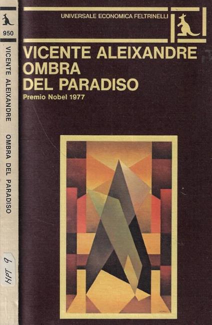 Ombra del paradiso - Vicente Aleixandre - copertina