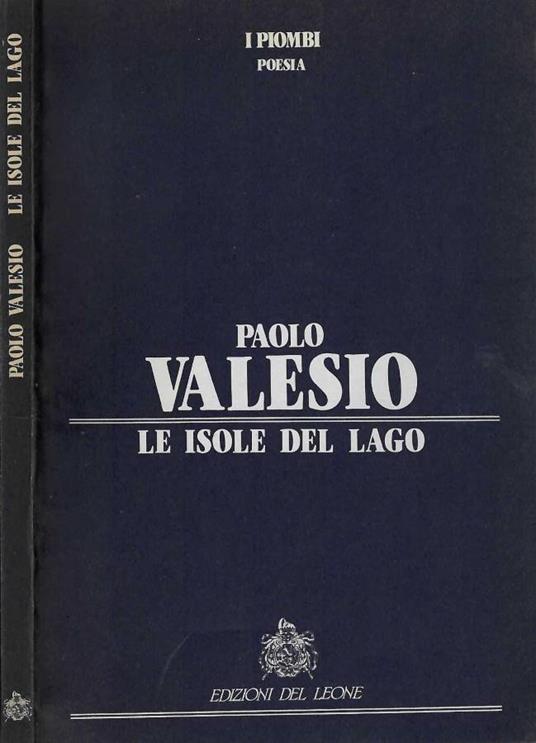 Le isole del lago - Paolo Valesio - copertina