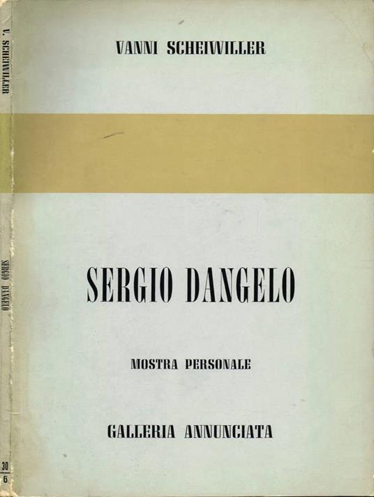 Sergio Dangelo - Vanni Scheiwiller - copertina