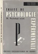 Traitè de psychologie experimentale vol IX