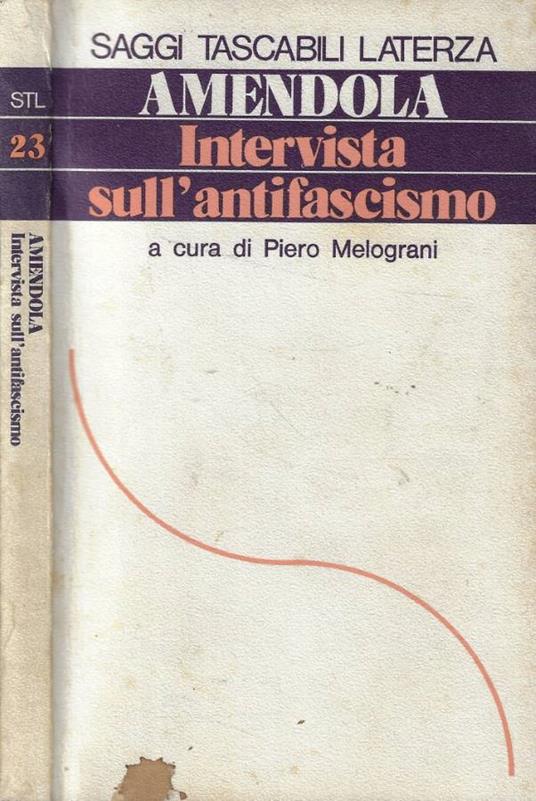 Intervista sull'antifascismo - Giorgio Amendola - copertina