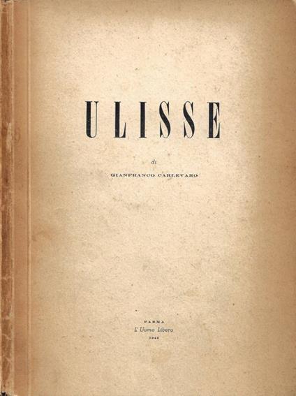 Ulisse - Gianfranco Carlevaro - copertina