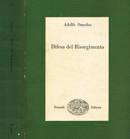 Difesa del Risorgimento - Adolfo Omodeo - copertina