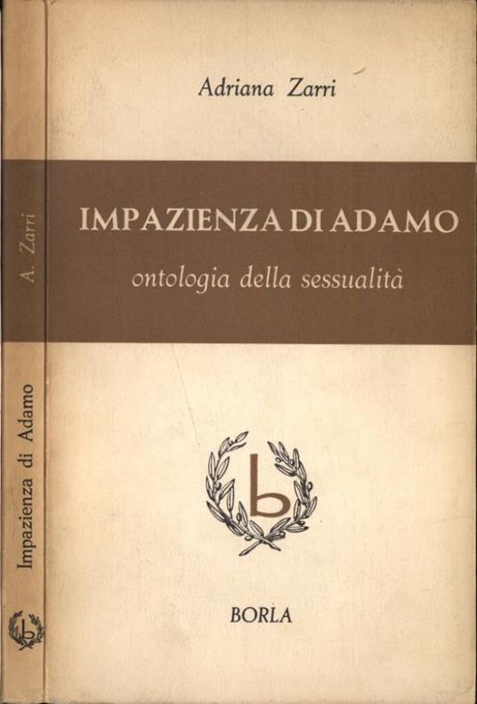 Impazienza di Adamo - Adriana Zarri - copertina