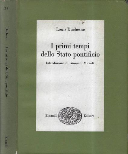 I primi tempi dello stato pontificio - Louis Duchesne - copertina