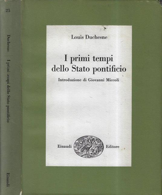 I primi tempi dello stato pontificio - Louis Duchesne - copertina