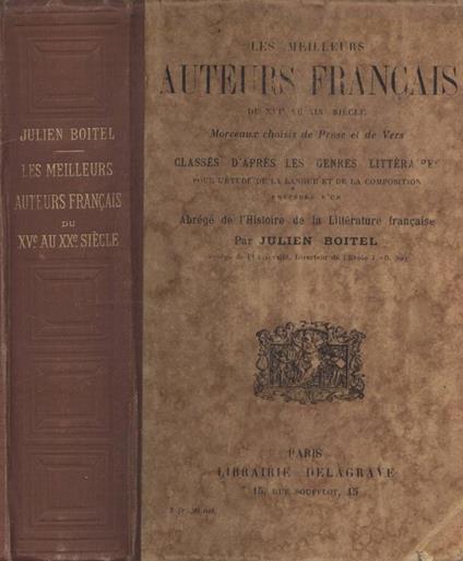 Les meilleurs auteurs francais - Julien Boitel - copertina