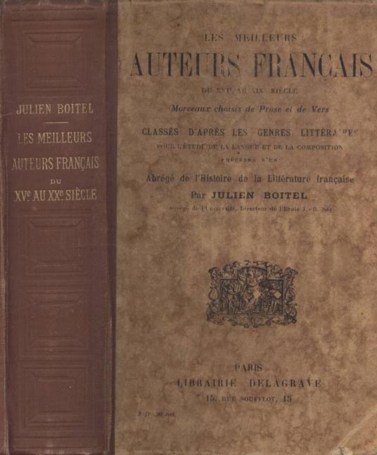 Les meilleurs auteurs francais - Julien Boitel - copertina