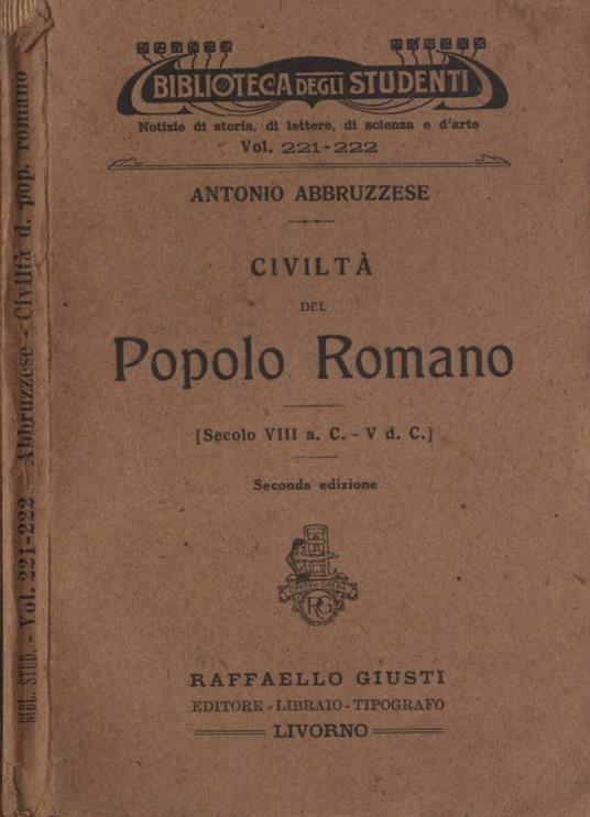 Civiltà del popolo romano - copertina