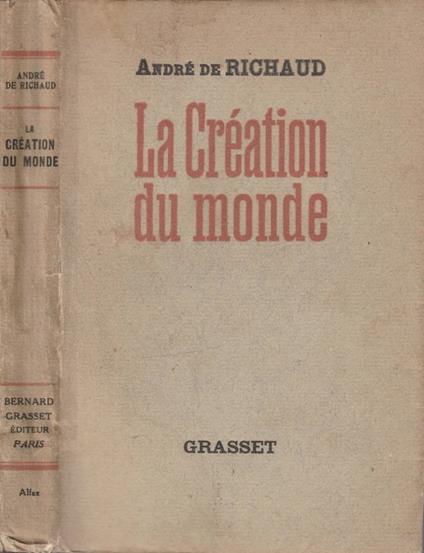 La creation du monde - copertina