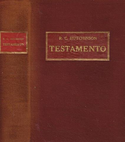 Testamento - copertina