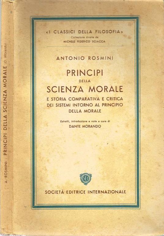 Principi della Scienza Morale - copertina