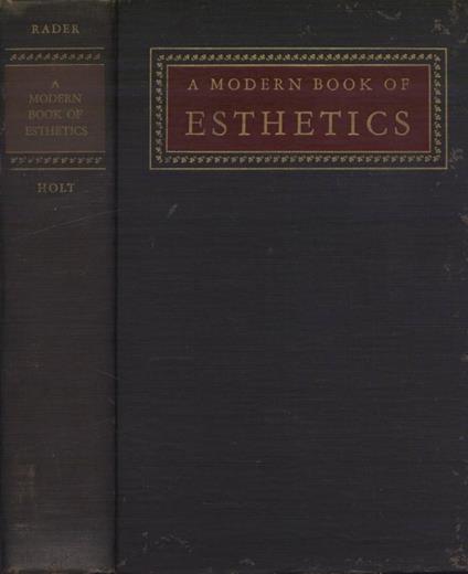 A modern book of esthetics - copertina