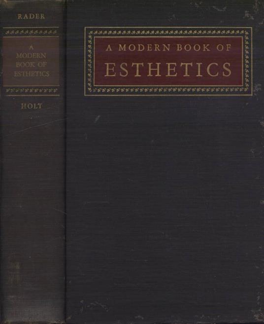 A modern book of esthetics - copertina