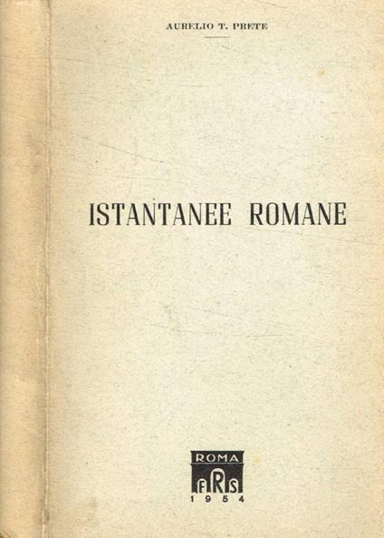 Istantanee romane - copertina