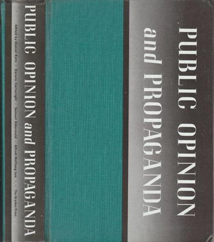 Public opinion and propaganda - copertina