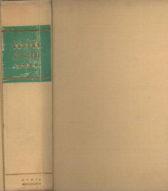 Teatro italiano Vol. IV - copertina