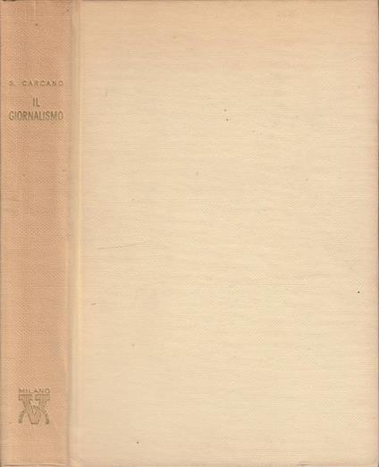 Il giornalismo - Sam Carcano - copertina
