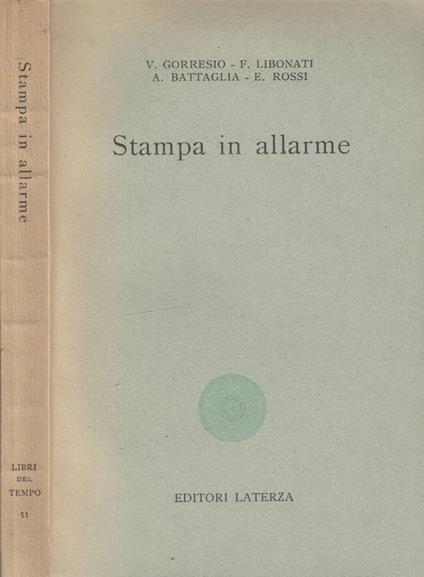 Stampa in allarme - copertina