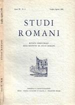 Studi Romani. N. 4, Luglio-Agosto 1961
