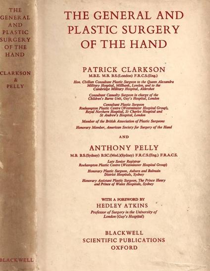 The General and Plastic Surgery of the Hand - copertina