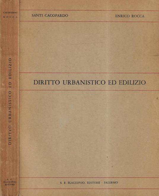 Diritto urbanistico ed edilizio - copertina