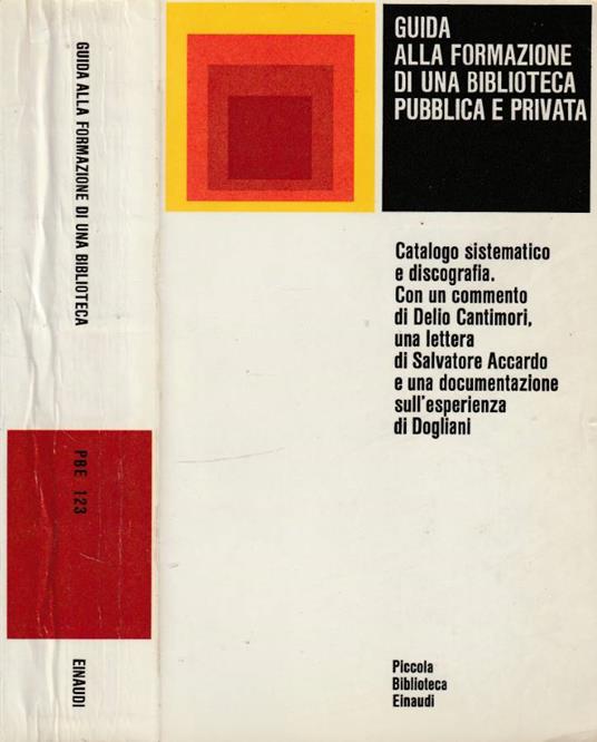 Guida alla formazione di una biblioteca pubblica e privata - copertina