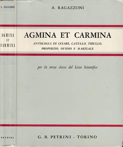 Agmina et carmina - Aldo Ragazzoni - copertina