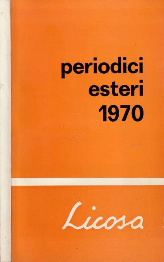 Periodici esteri - copertina