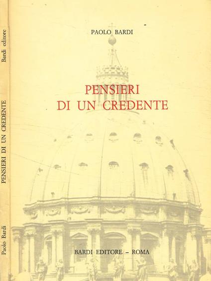 Pensieri di un credente - Paolo Bardi - copertina