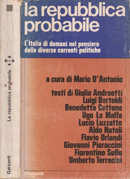La repubblica probabile - copertina