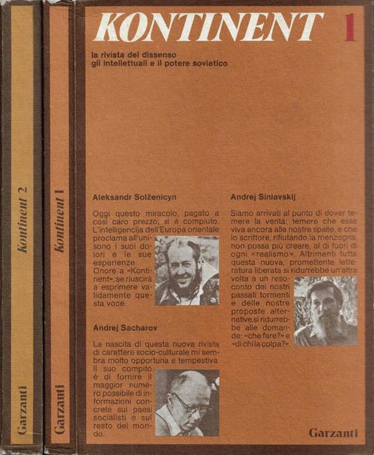 Kontinent I-II. La rivista del dissenso. Gli intellettuali e il potere sovietico - copertina