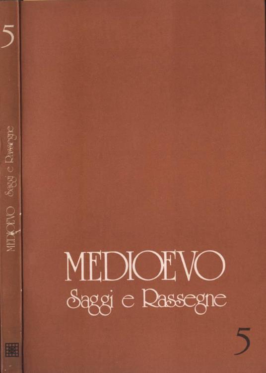 Medioevo. Saggi e rassegne 5 - copertina
