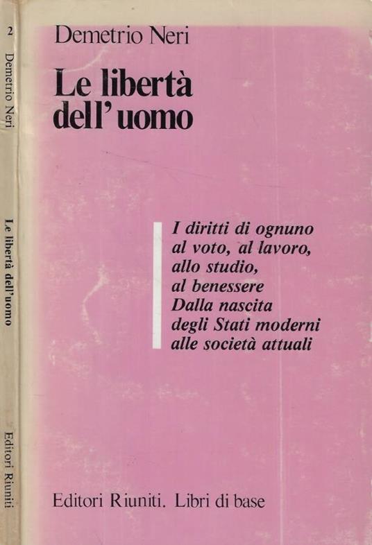 Le libertà  dell'uomo - copertina