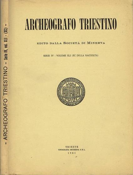 Archeografo Triestino - copertina