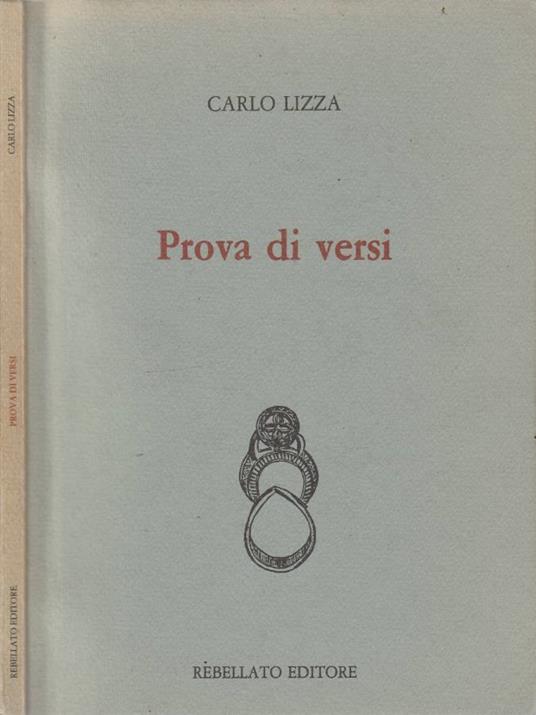Prova di versi - copertina