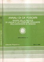 Annali Ca' Foscari, anno XXV, numero 3, 1986