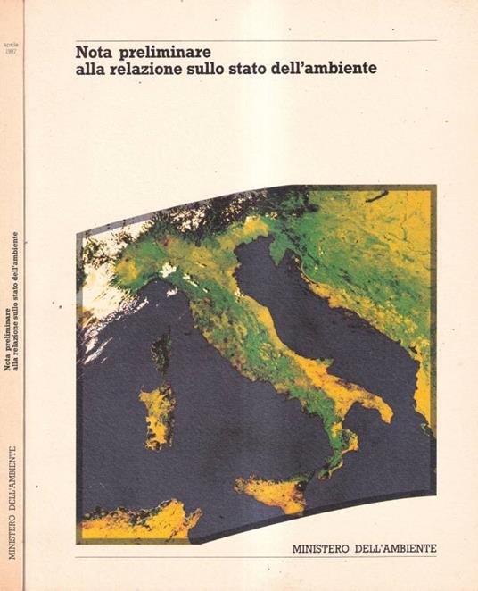 Nota preliminare alla relazione sullo stato dell'ambiente - copertina